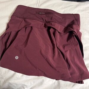 Lululemon Burgundy Athletic Skirt